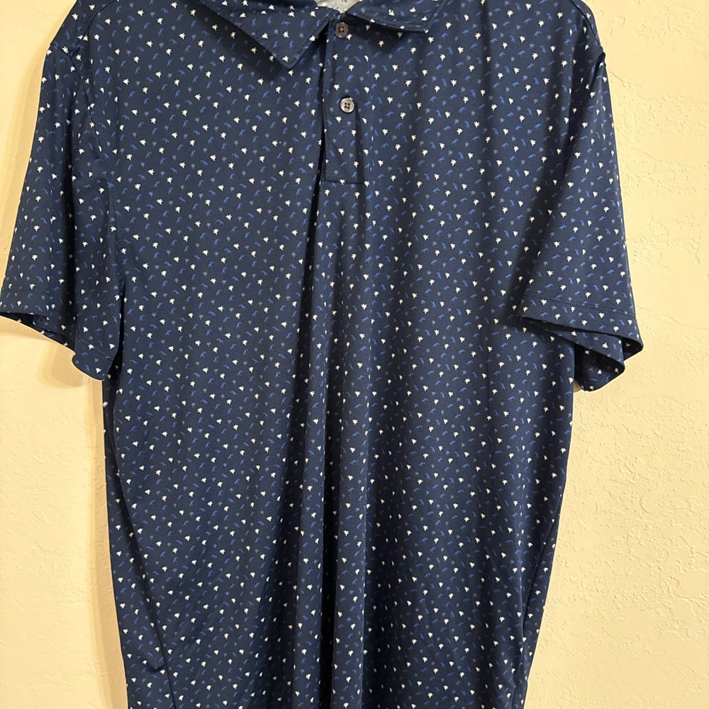 NWOT Navy Blue Polo Shirt Moisture Wicking Activwear